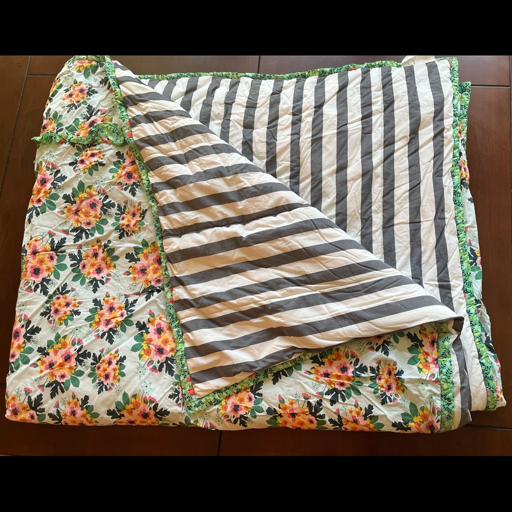 Matilda Jane Floral and Striped Comforter